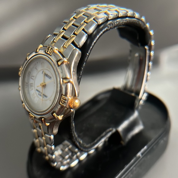 Armitron Ladies Silver Gold Tone Watch - AS IS - Picture 11 of 12